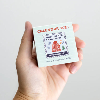 eric / 2026 Color Mini Square Calendar - One-day-a-page