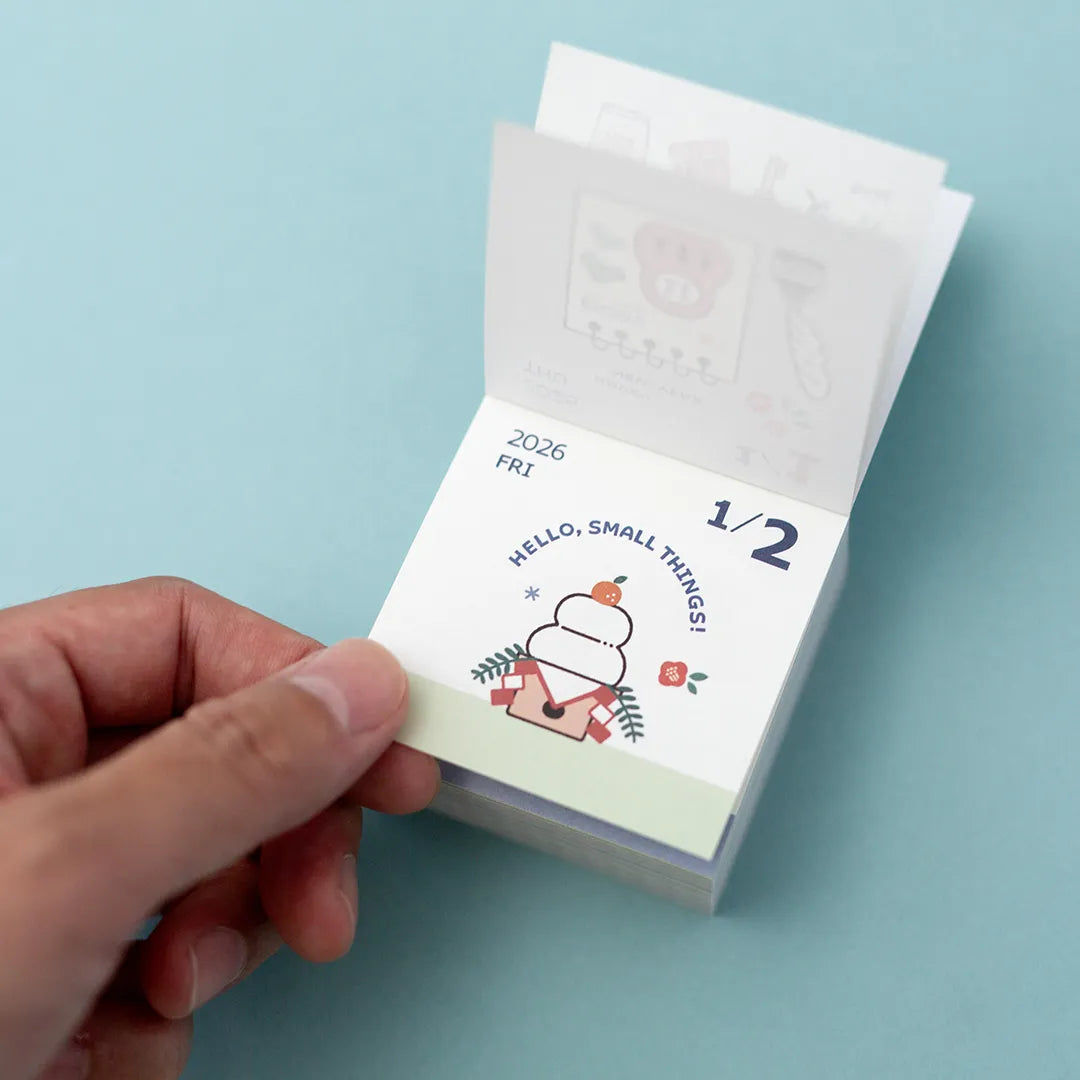 [SALE] eric / 2026 Color Mini Square Calendar - One-day-a-page