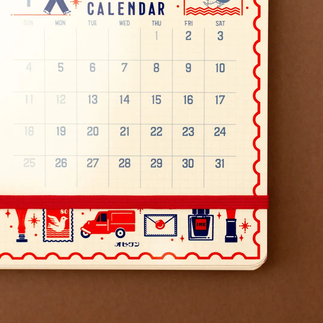 Obi1 / 2026 Scribble Calendar – Desk Edition (with pen)