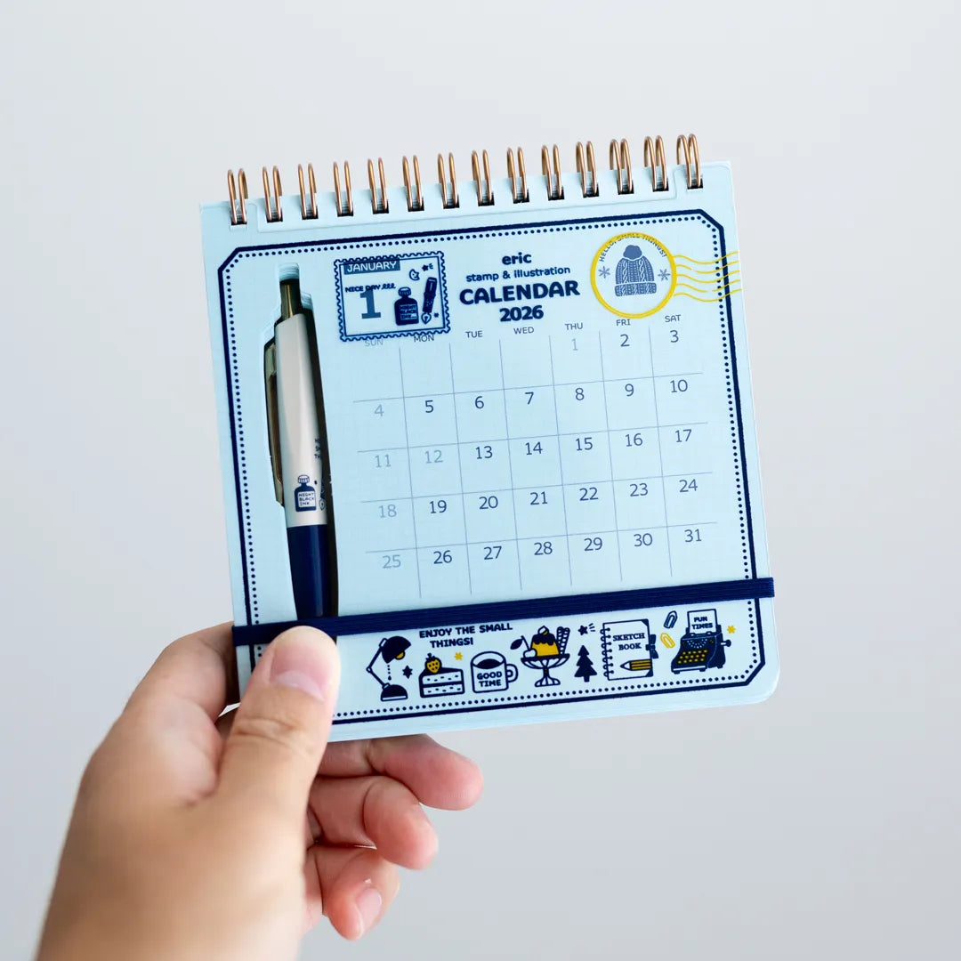 [SALE] eric / 2026 Scribble Calendar – Desk Edition (with pen)