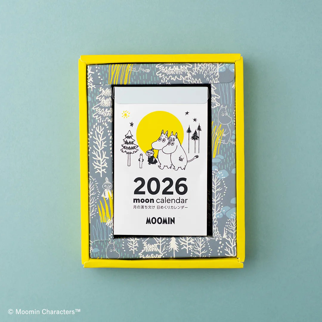 [SALE] 2026 Moomin Moon Phases Daily Flip Calendar (Mini / Desktop & Wall)
