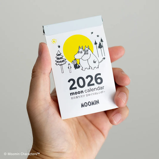 2026 Moomin Moon Phases Daily Flip Calendar (Mini / Desktop & Wall)