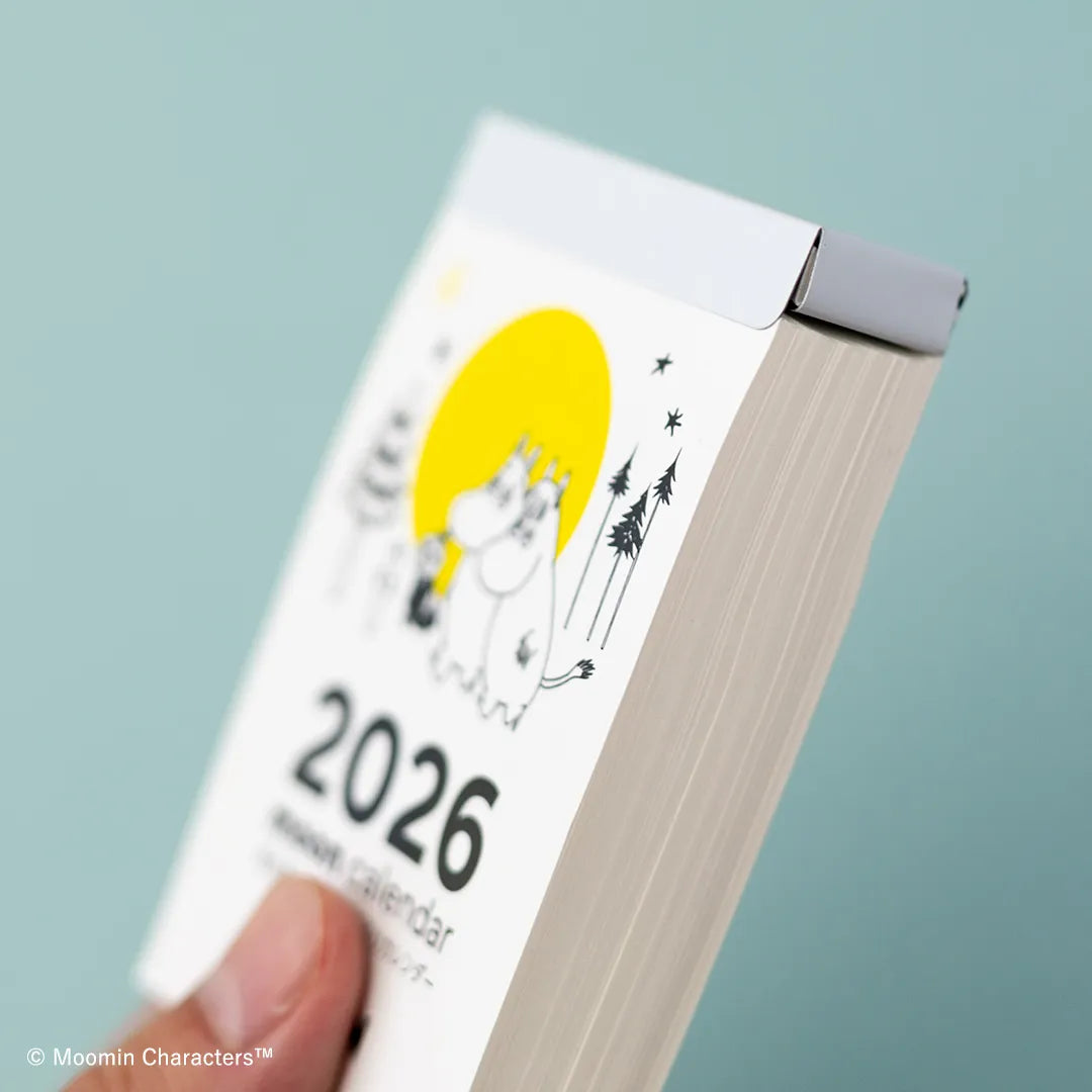 2026 Moomin Moon Phases Daily Flip Calendar (Mini / Desktop & Wall)