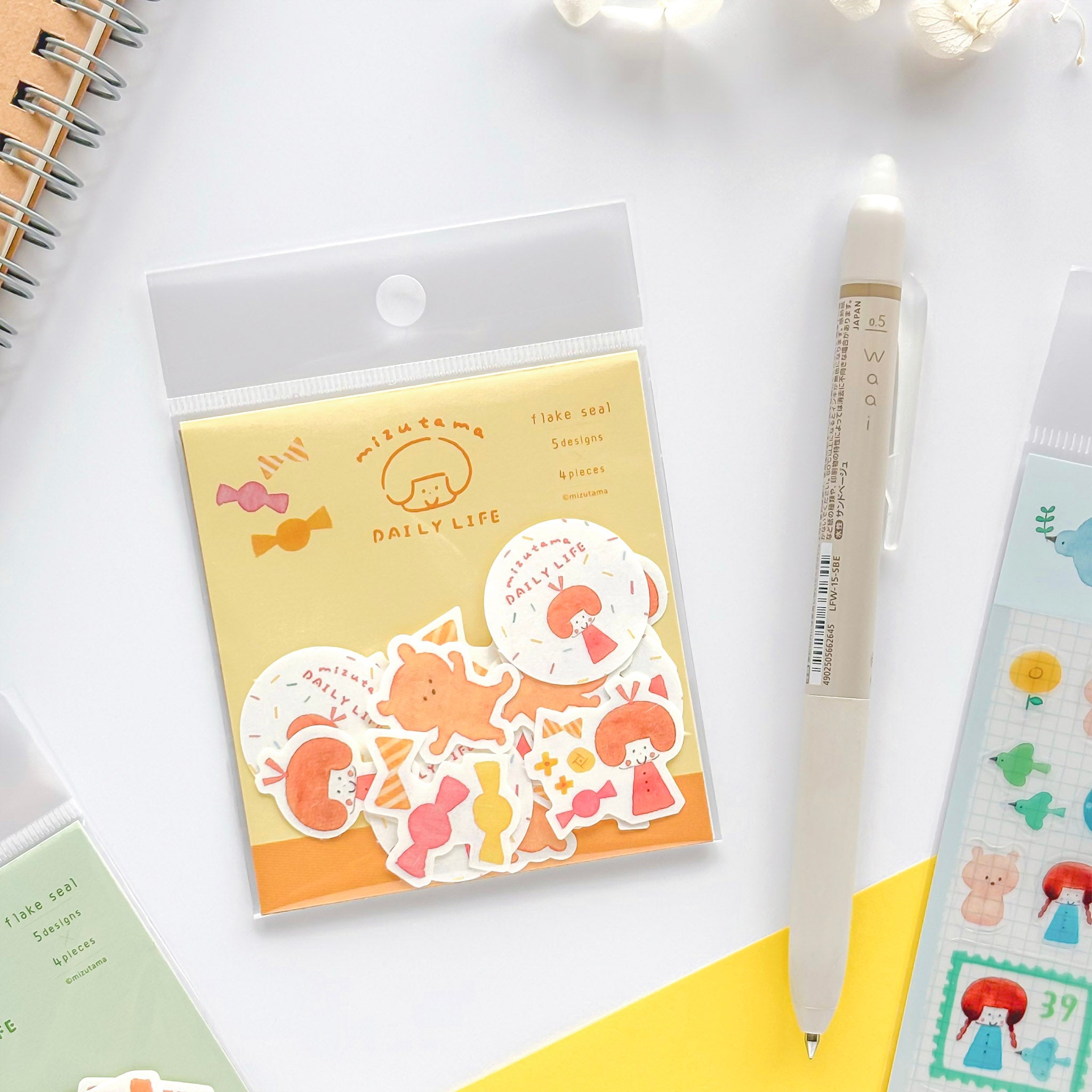 mizutama / Limited Edition / Flake Stickers - Sweet Candies