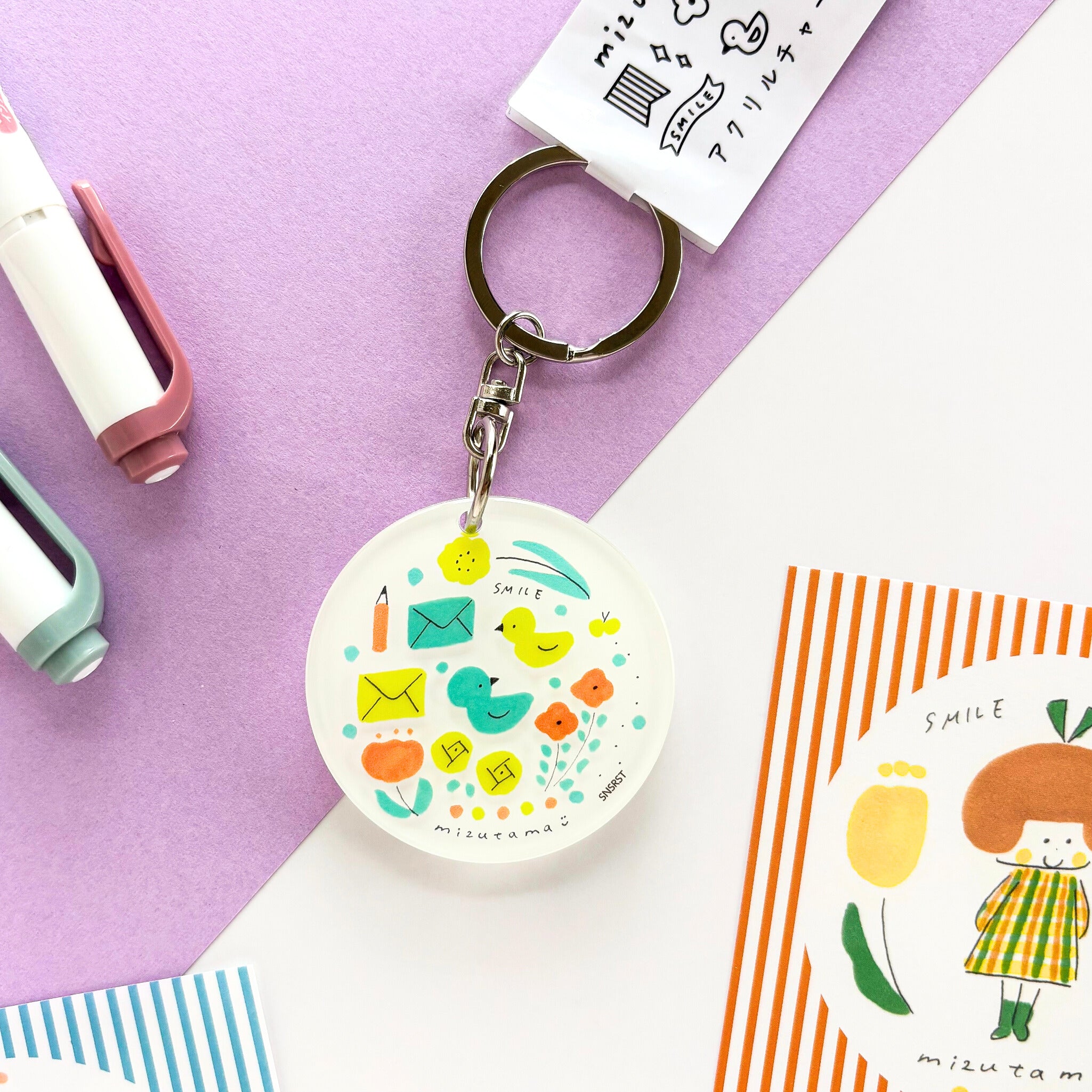 mizutama / Limited Edition / Acrylic Keychain - bird