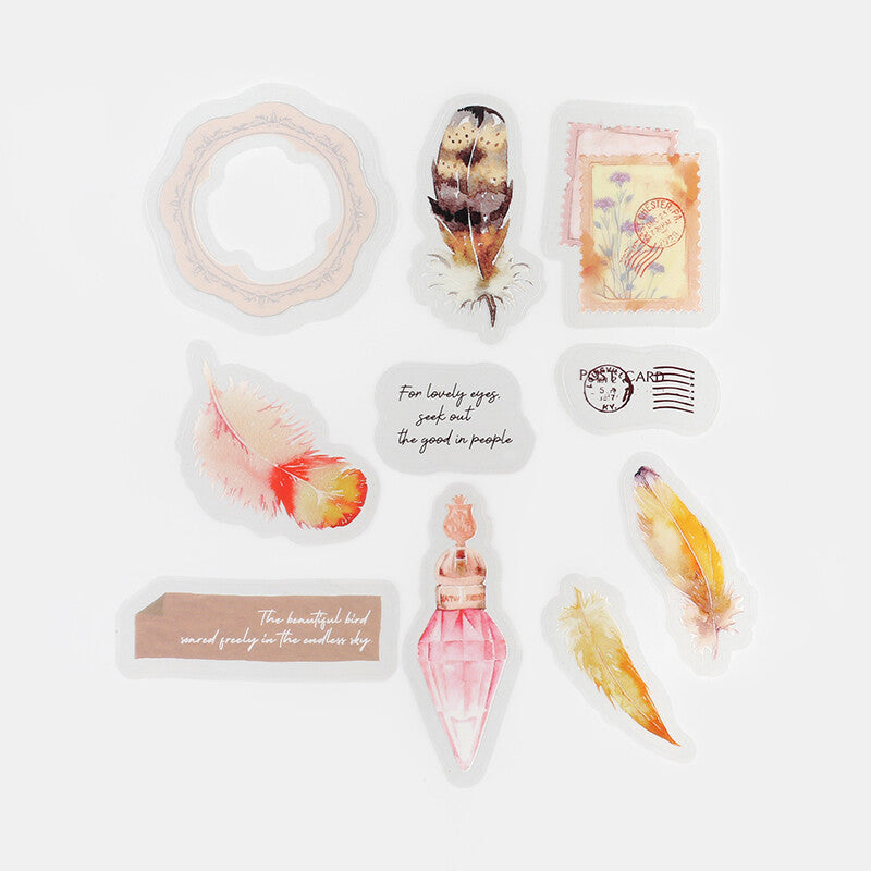 Museum Flake Stickers - Feather