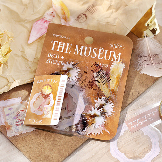 Museum Flake Stickers - Feather