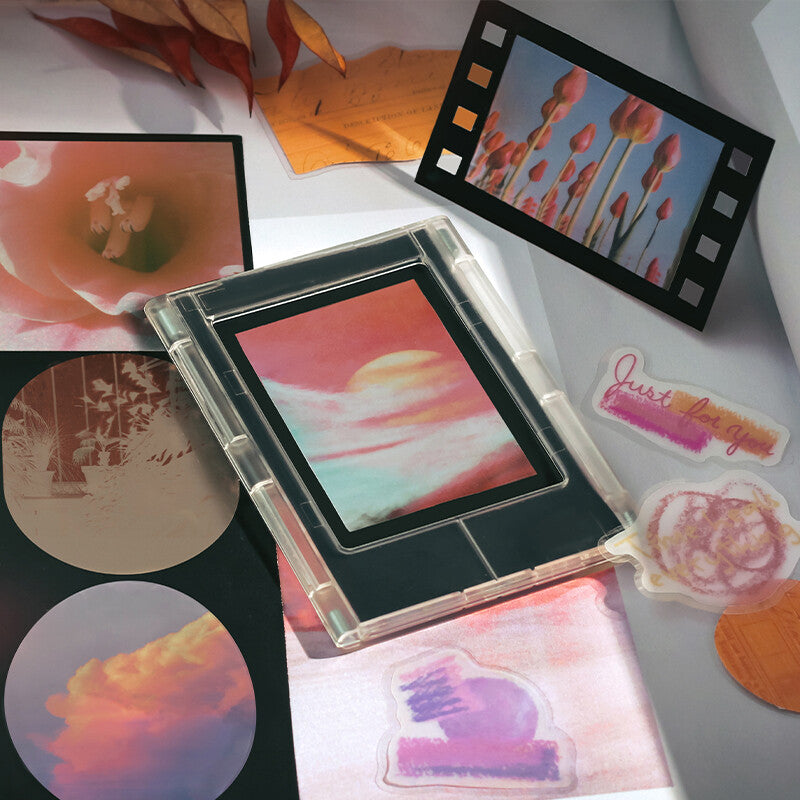 Colorful Life Flake Stickers - Orange