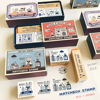 eric Limited Edition Matchbox Rubber Stamp Set (3 designs)