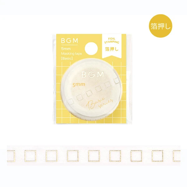 Slim Washi Tape - Shiny Check Box