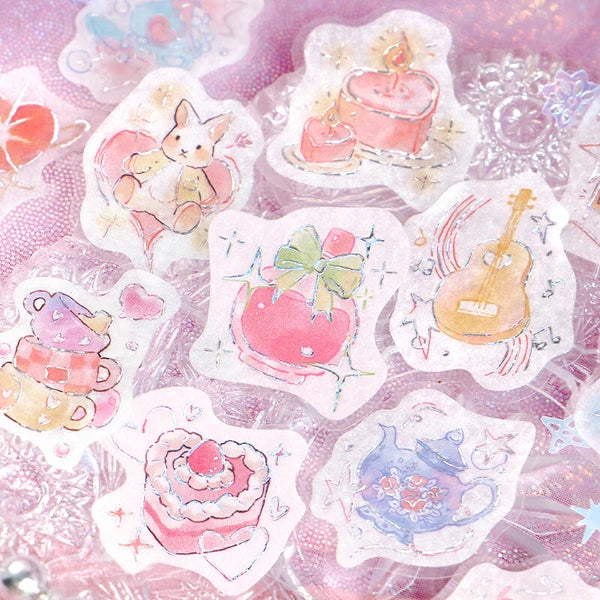Dreamy Flake Stickers - Pink