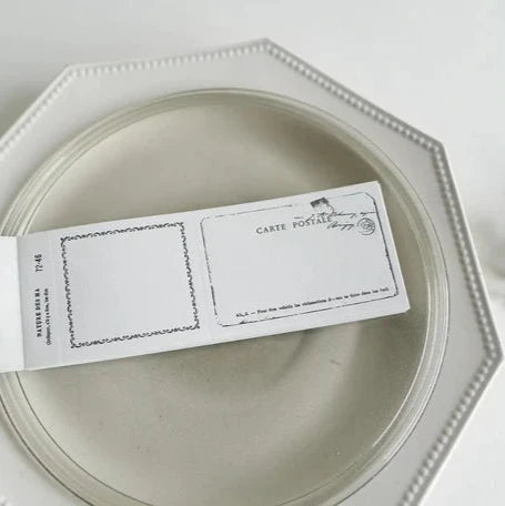 Yohaku / Letter Press Label Book - Letter Black
