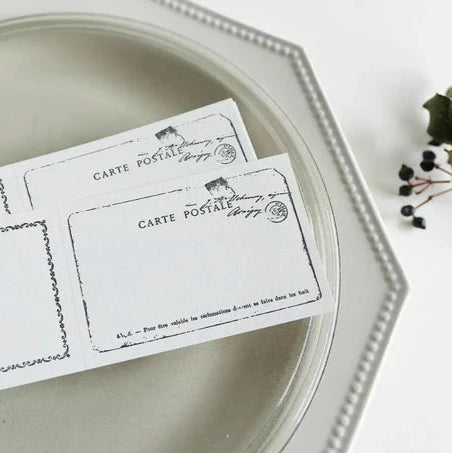 Yohaku / Letter Press Label Book - Letter Black