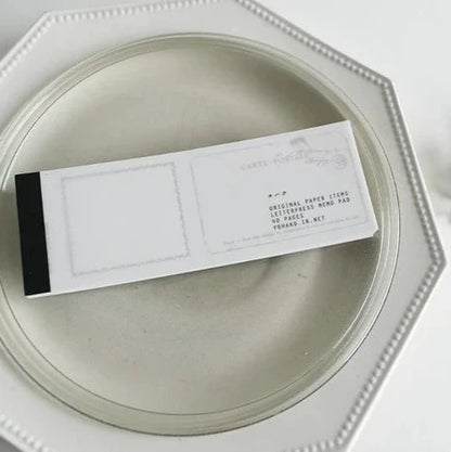Yohaku / Letter Press Label Book - Letter Black