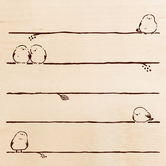 Square Rubber Stamp - Taking a Rest