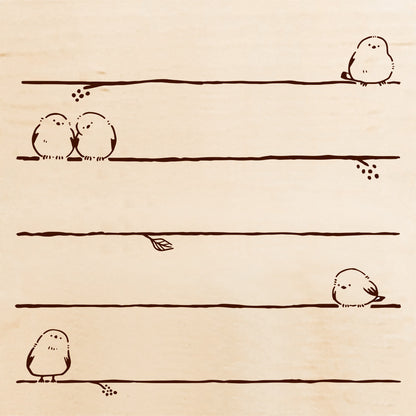 Square Rubber Stamp - Taking a Rest