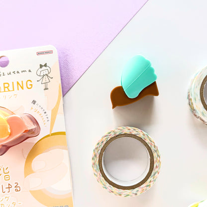 Limited Edition / Bird Tape Cutter - mizutama color (choco mint)