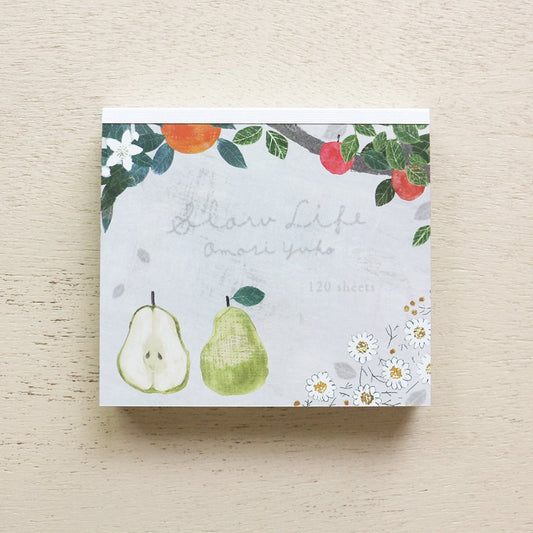 Yuko Omori Square Memo Pad - Slow Life