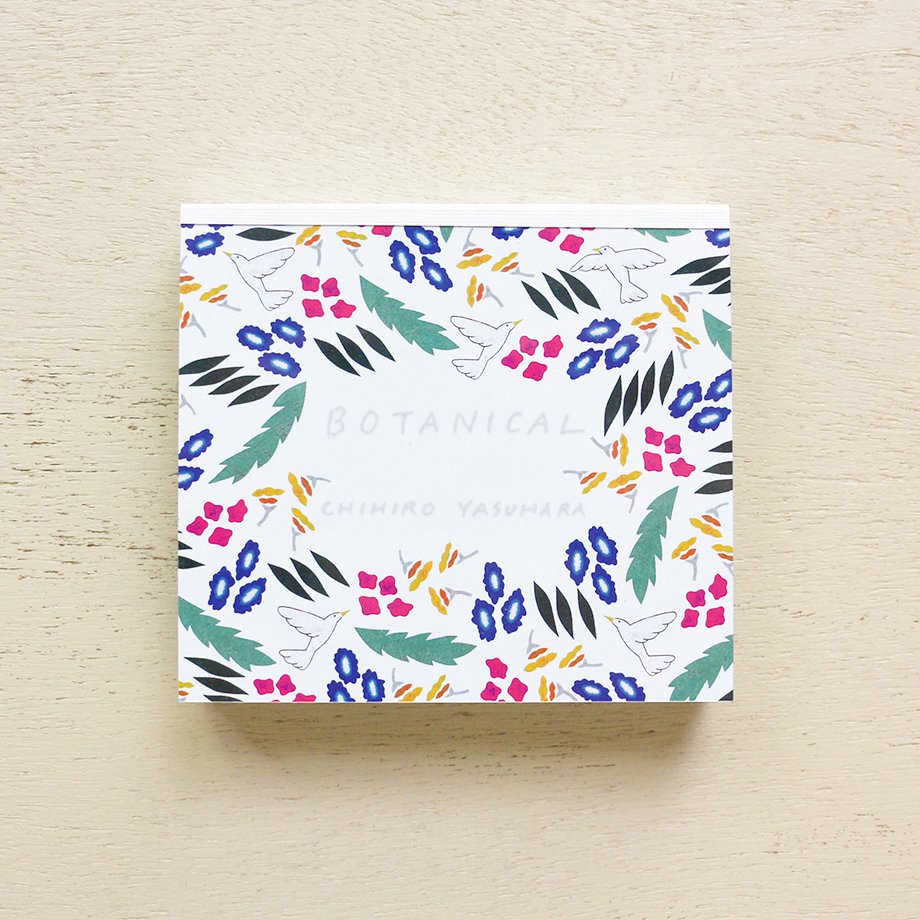 Chihiro Yasuhara Square Memo Pad - Botanical