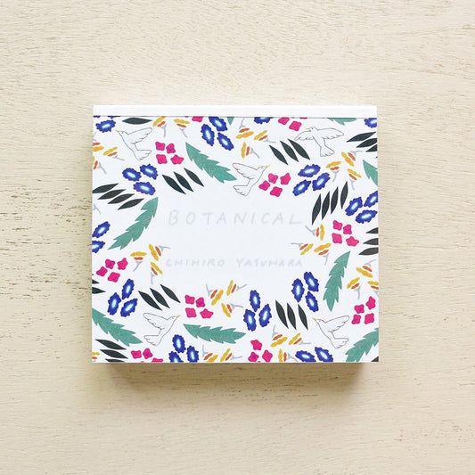 Chihiro Yasuhara Square Memo Pad - Botanical