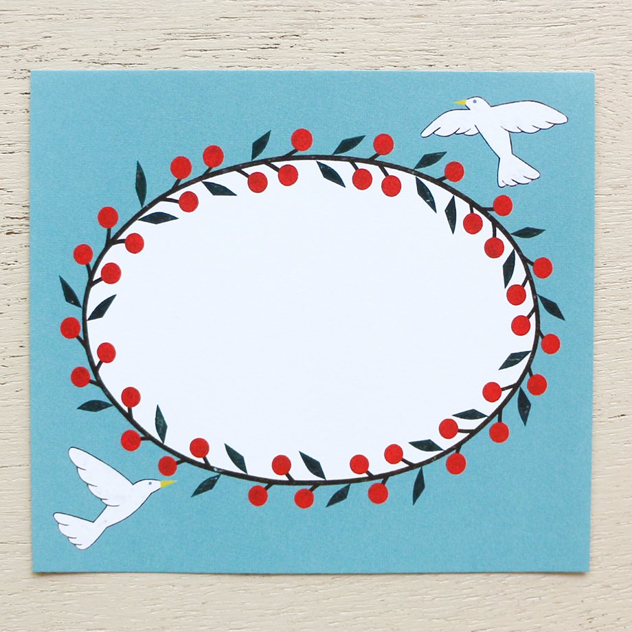 Chihiro Yasuhara Square Memo Pad - Botanical