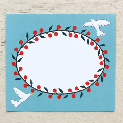 Chihiro Yasuhara Square Memo Pad - Botanical