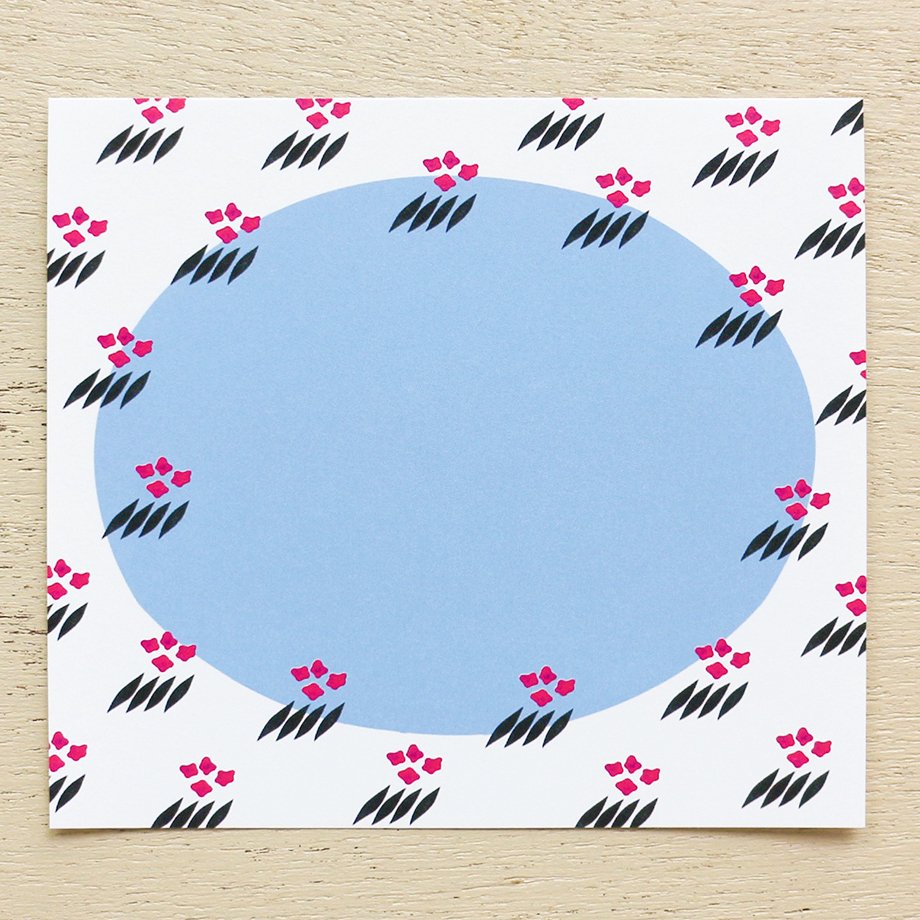 Chihiro Yasuhara Square Memo Pad - Botanical