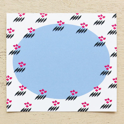 Chihiro Yasuhara Square Memo Pad - Botanical