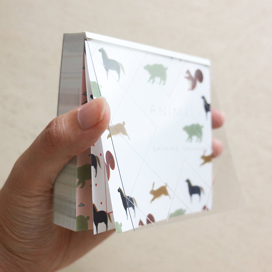 Chihiro Yasuhara Square Memo Pad - Animal