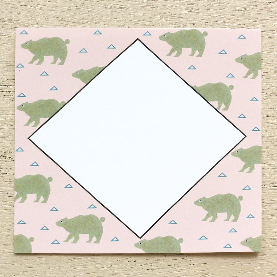 Chihiro Yasuhara Square Memo Pad - Animal