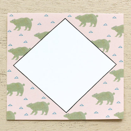 Chihiro Yasuhara Square Memo Pad - Animal