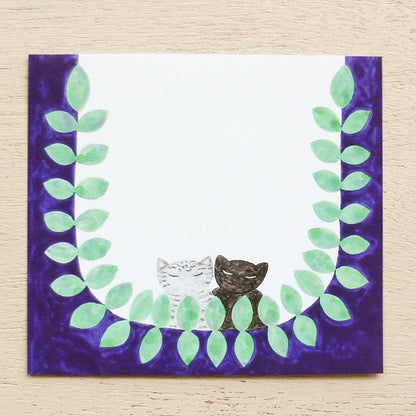 Hirose Beni Square Memo Pad - Forest Dream