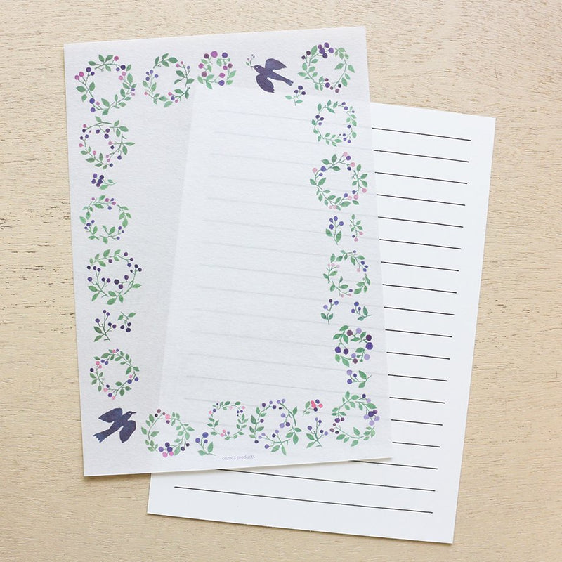 Writing Paper Pad - Flowers on the road