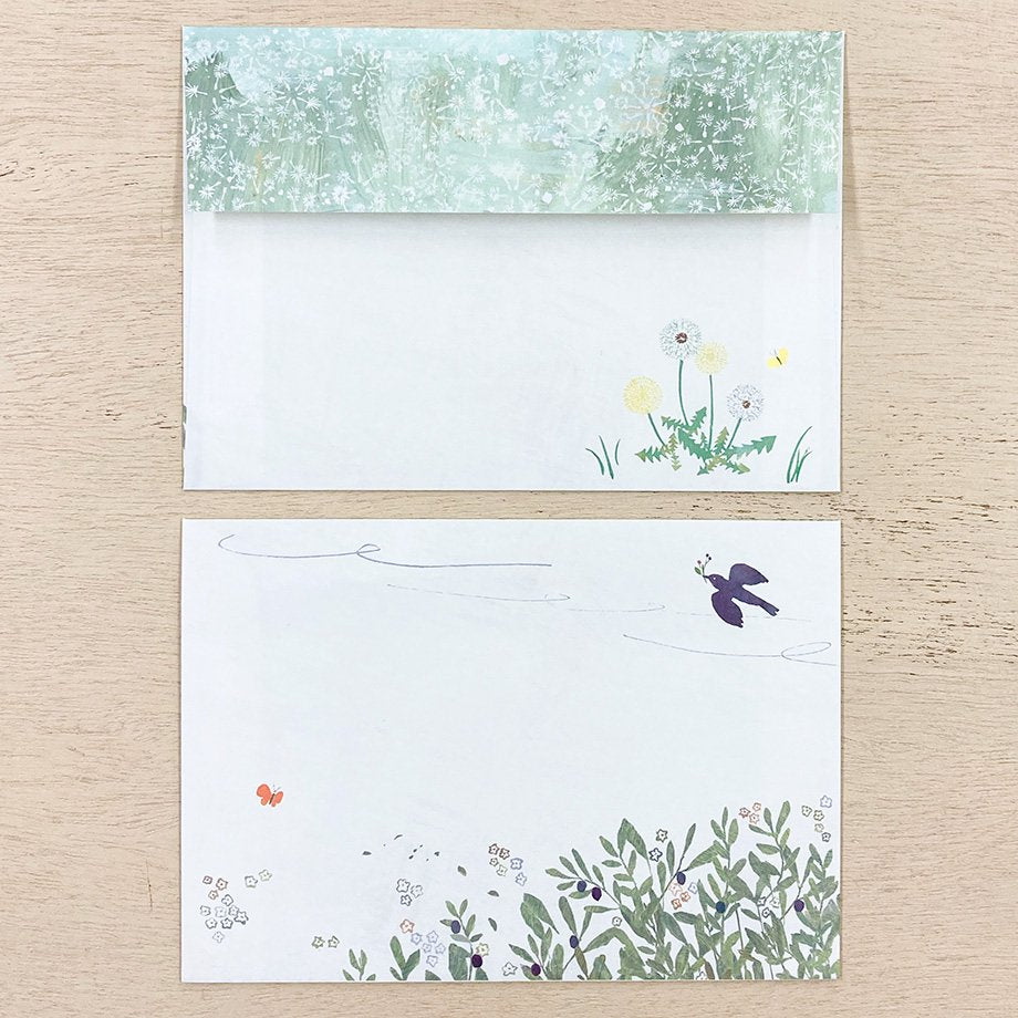 Yuko Omori Envelope Set - Flowers on the road