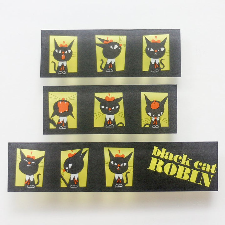 Black Robin Clear Tape - Faces