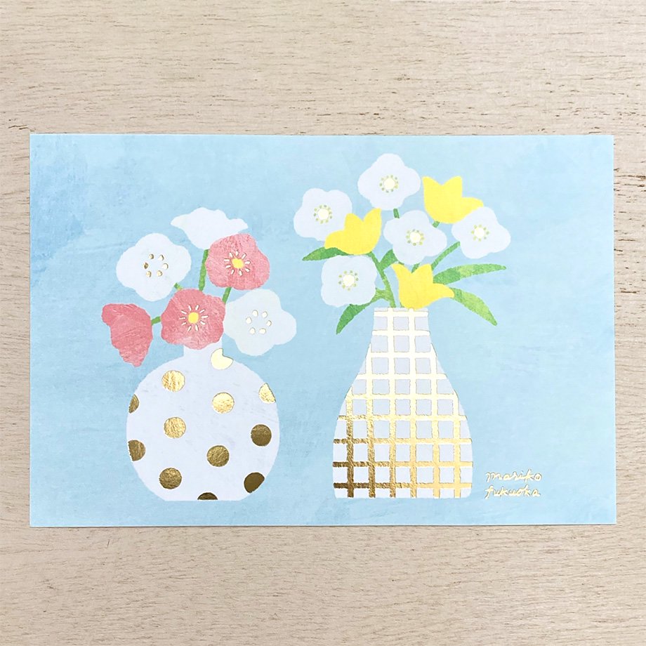 Mariko Fukada Postcard Set - Vase