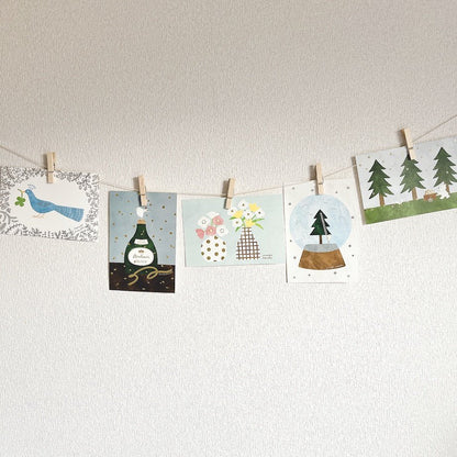 Mariko Fukuoka Postcard Set - Vase