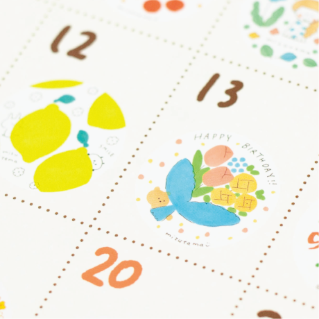 mizutama 2024 Calendar - 12 months wall calendar