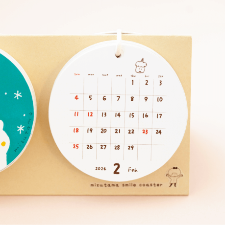 mizutama 2024 Calendar - 12 months desk calendar