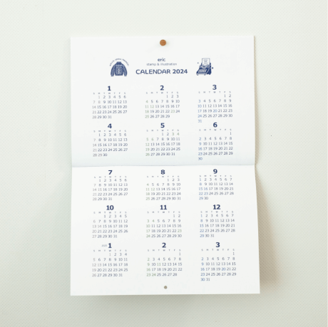 eric 2024 Calendar - 12 month wall calendar