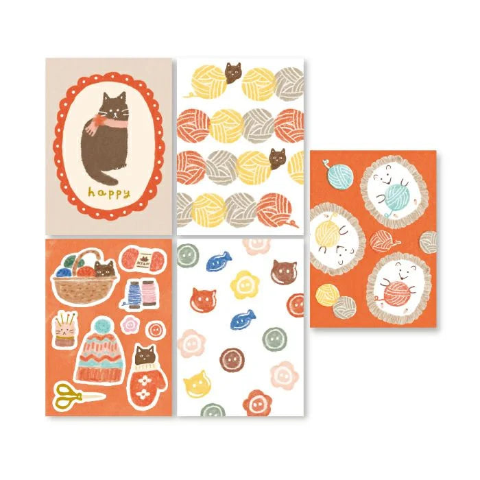 Winter Limited Flake Stickers - Cozy Cat