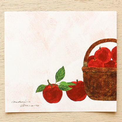 Midori Asano Square Memo Pad - Fruits