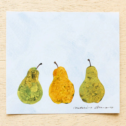Midori Asano Square Memo Pad - Fruits