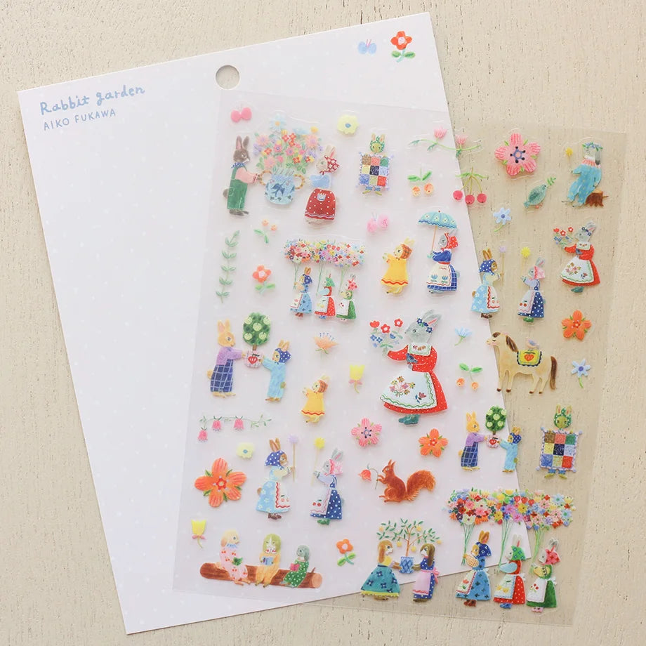Aiko Fukawa Stickers - Rabbit Garden