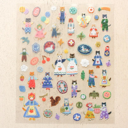 Aiko Fukawa Stickers - Cats and Buttoms