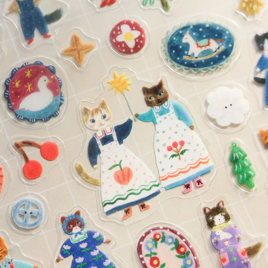 Aiko Fukawa Stickers - Cats and Buttoms