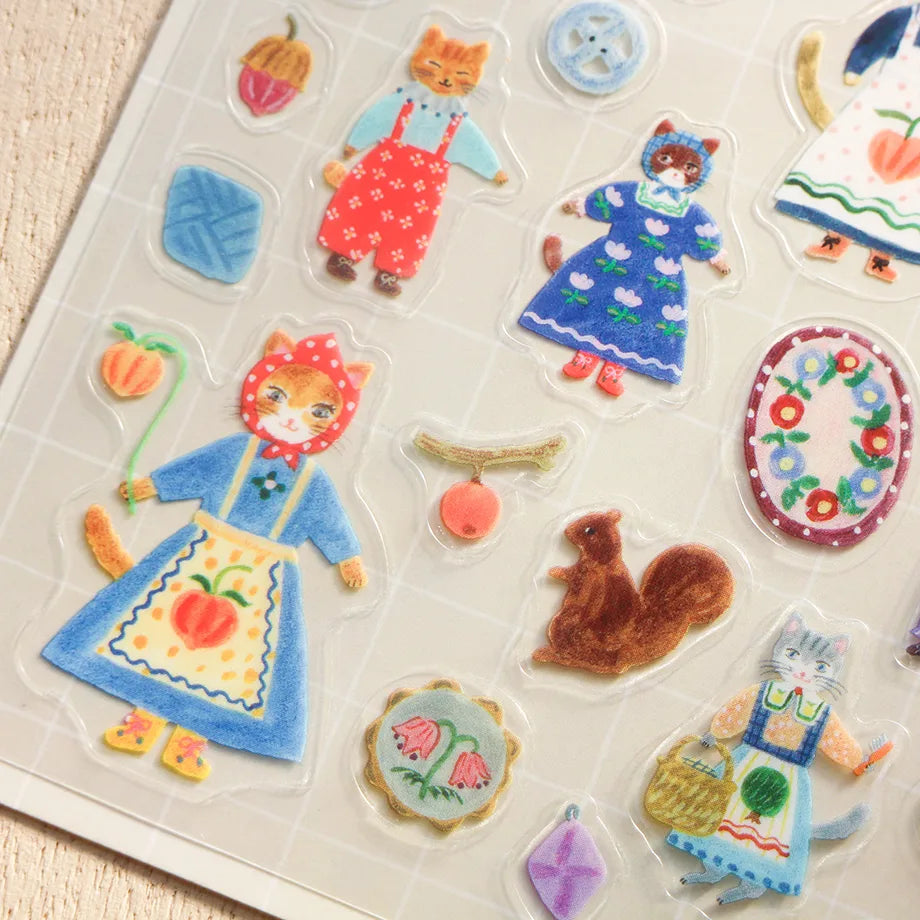Aiko Fukawa Stickers - Cats and Buttoms