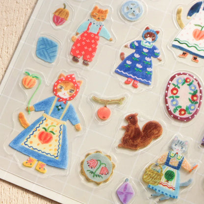 Aiko Fukawa Stickers - Cats and Buttoms
