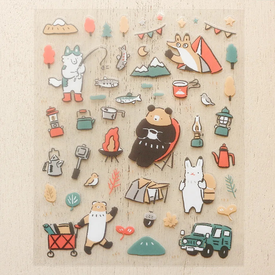 Masao Takahata Stickers - Yay!  Camping!