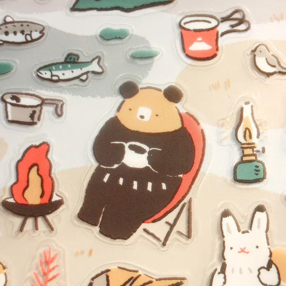 Masao Takahata Stickers - Yay!  Camping!